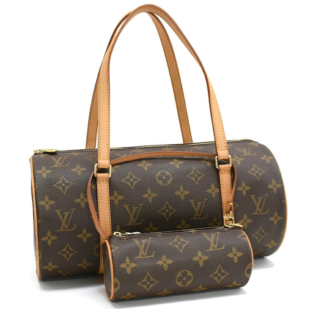 Louis Vuitton Papillon Handbag Monogram Canvas Brown